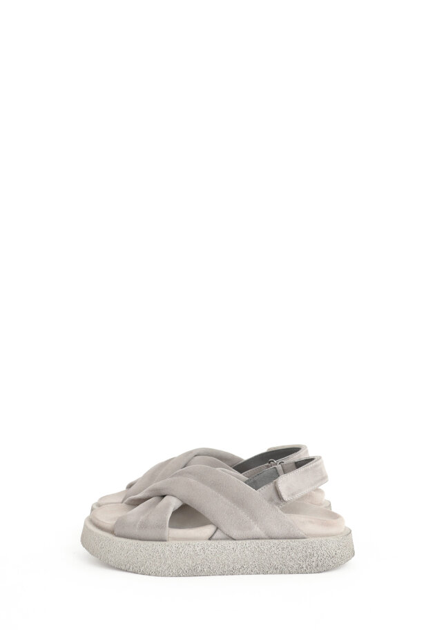 Lofina - Sandal in suede with velcro closure