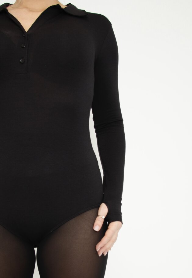 Sort Aarhus - Bodystocking long sleeves