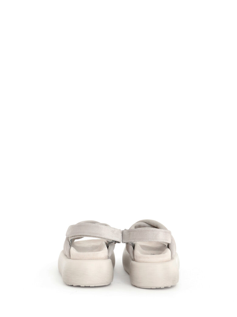 Lofina - Sandal in suede with velcro closure