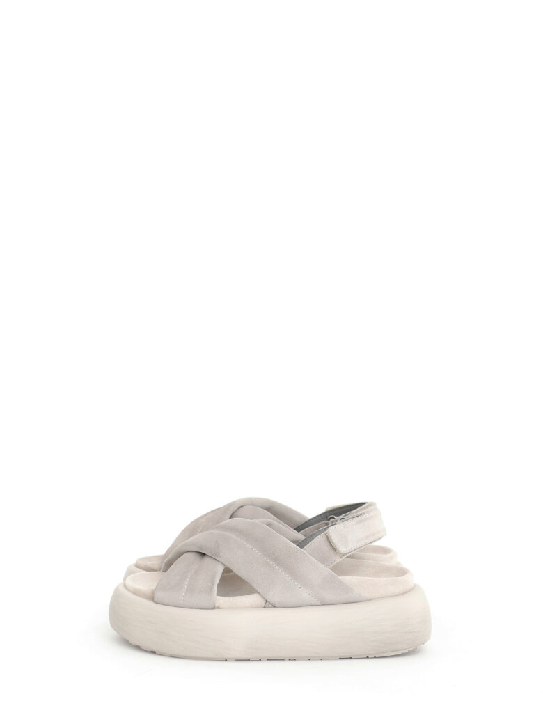 Lofina - Sandal in suede with velcro closure