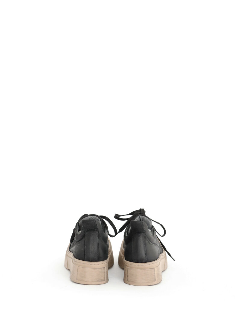 Chunky sko med snøre og lynlås