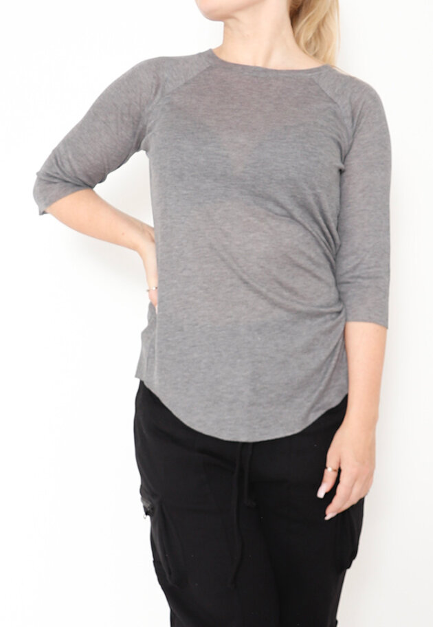 Sort Aarhus - Blouse with 3/4 sleeves Sort Aarhus - Blouse with 3/4 sleeves