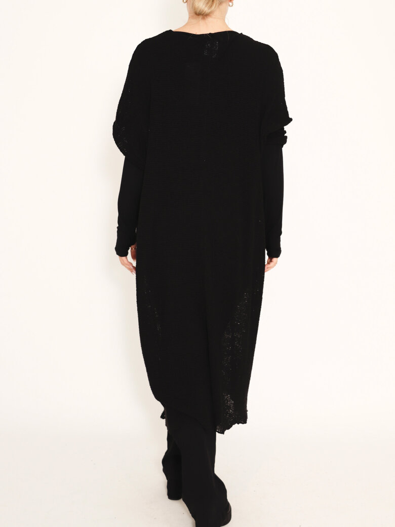 Sort Aarhus - Knit dress with short sleeves