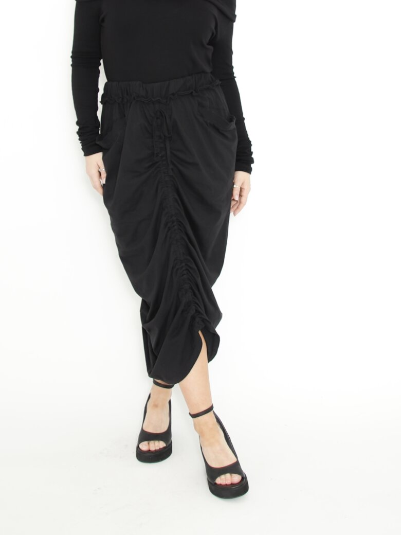 Sort Aarhus - Skirt with pockets and elastic waist band