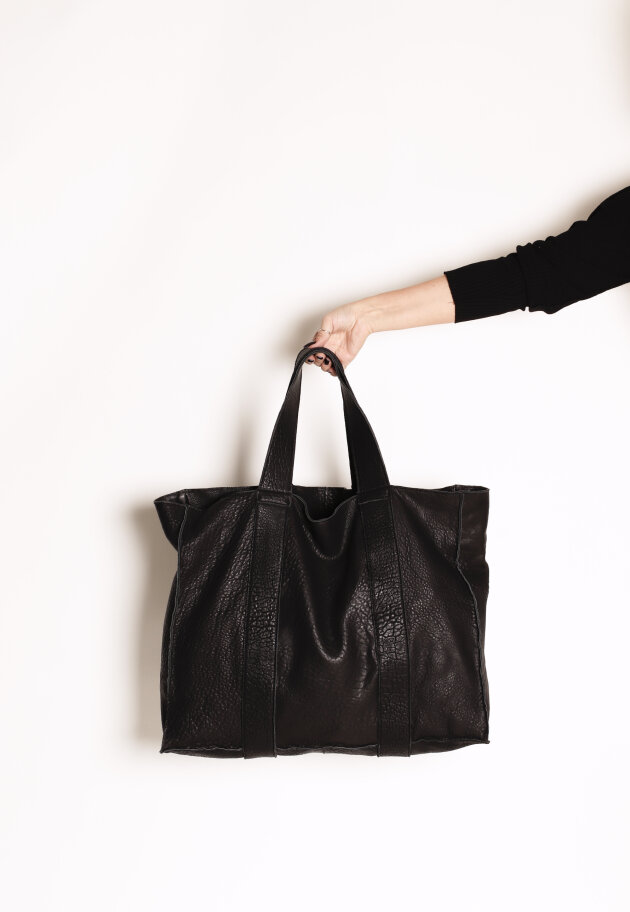 Sort Aarhus - Bag in leather with an attached clutch