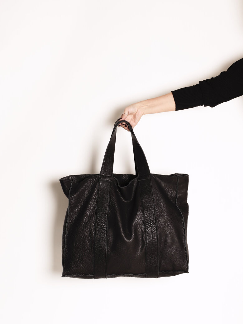 Sort Aarhus - Bag in leather with an attached clutch