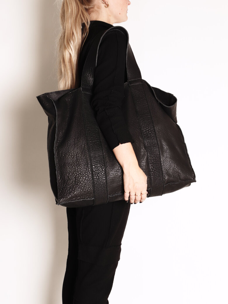 Sort Aarhus - Bag in leather with an attached clutch