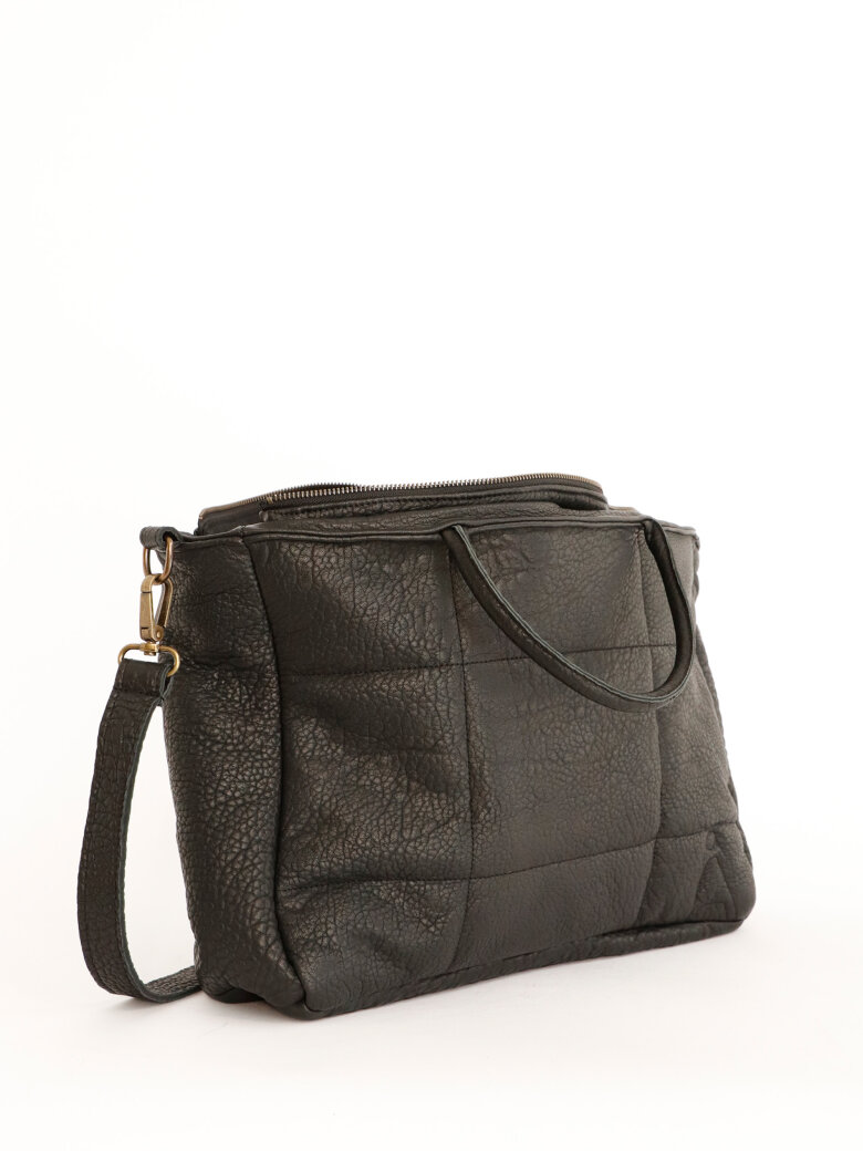 Sort Aarhus - Quiltet bag with zipper