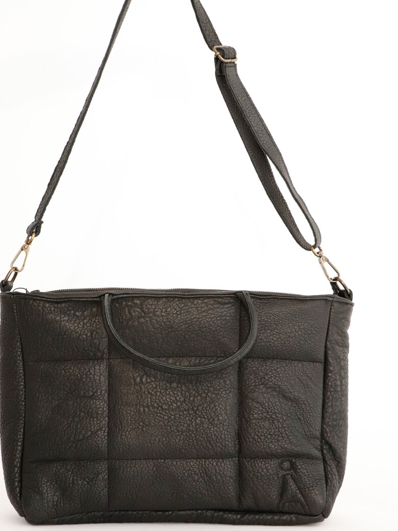 Sort Aarhus - Quiltet bag with zipper