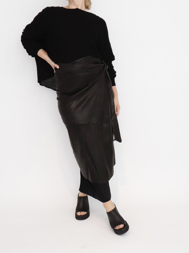 Sort Aarhus - Leather skirt