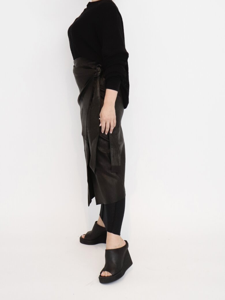 Sort Aarhus - Leather skirt