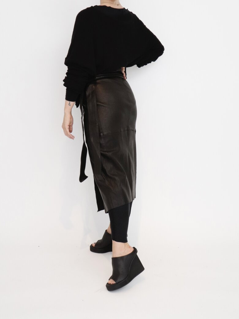 Sort Aarhus - Leather skirt