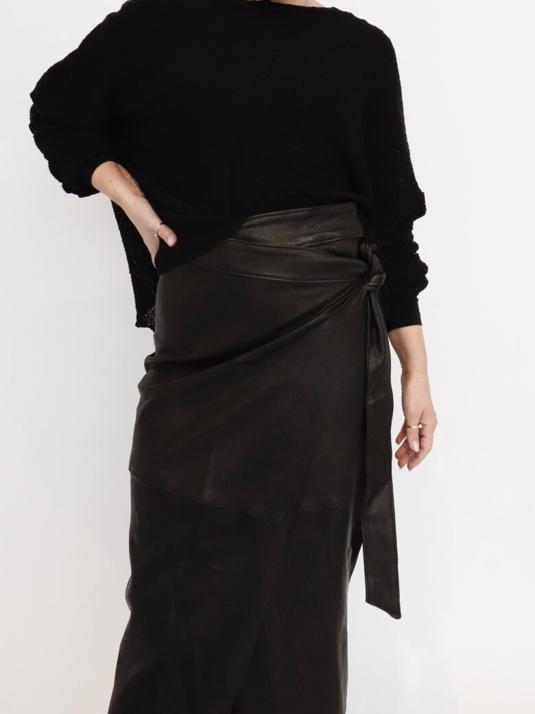 Sort Aarhus - Leather skirt