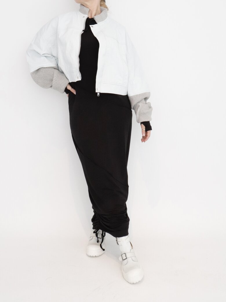 Sort Aarhus - Cropped leather jacket