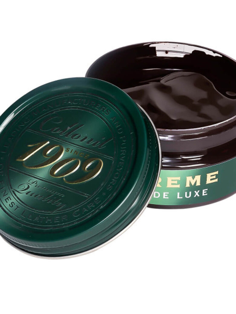 Dark brown shoe polish