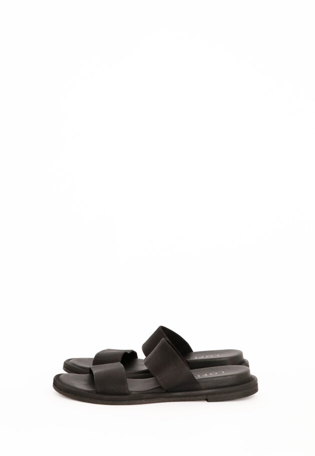 Lofina - Sandal med elastik og lædersål