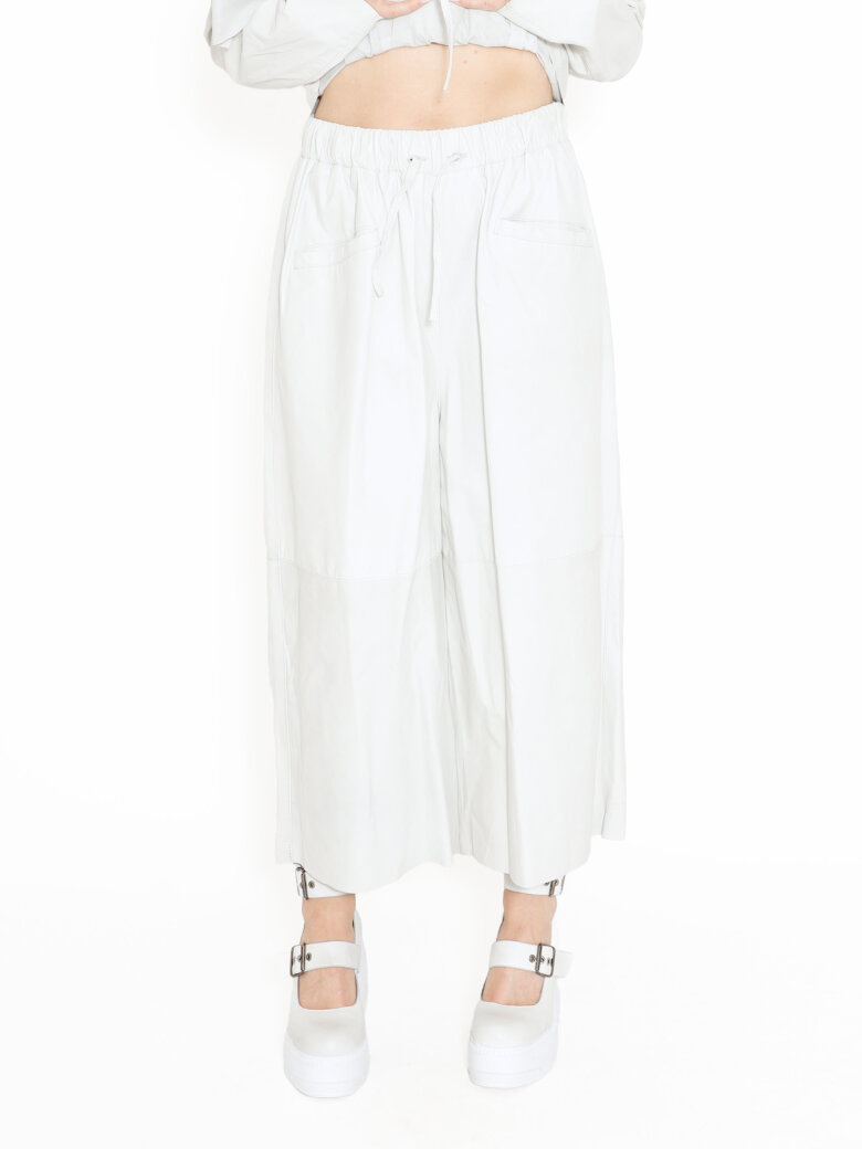 Sort Aarhus - Thin leather pants