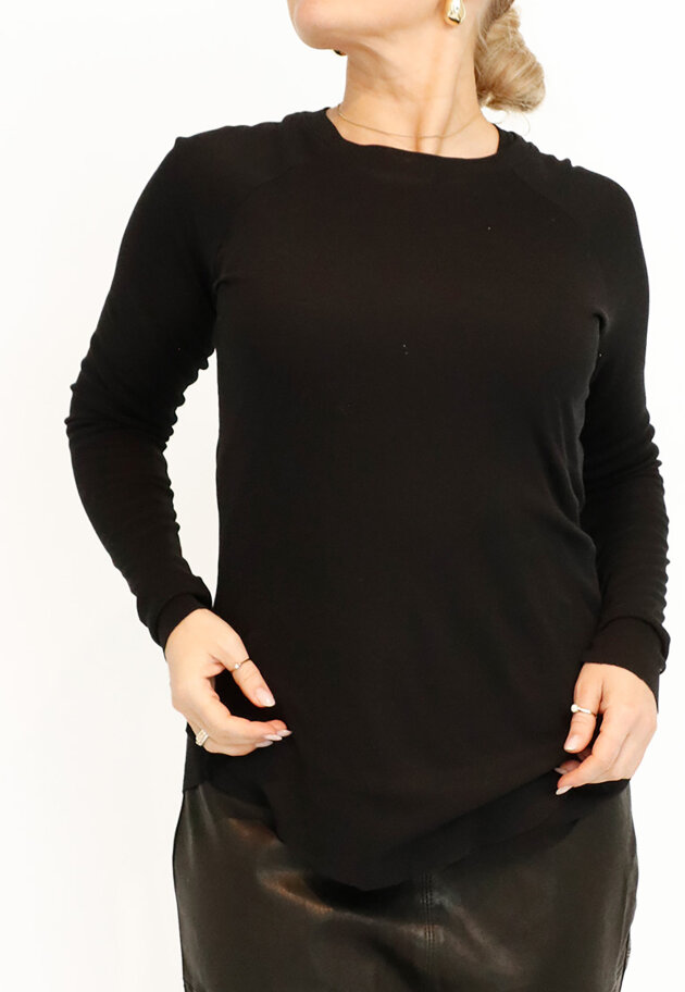 Sort Aarhus - Blouse with 3/4 sleeves Sort Aarhus - Blouse with 3/4 sleeves