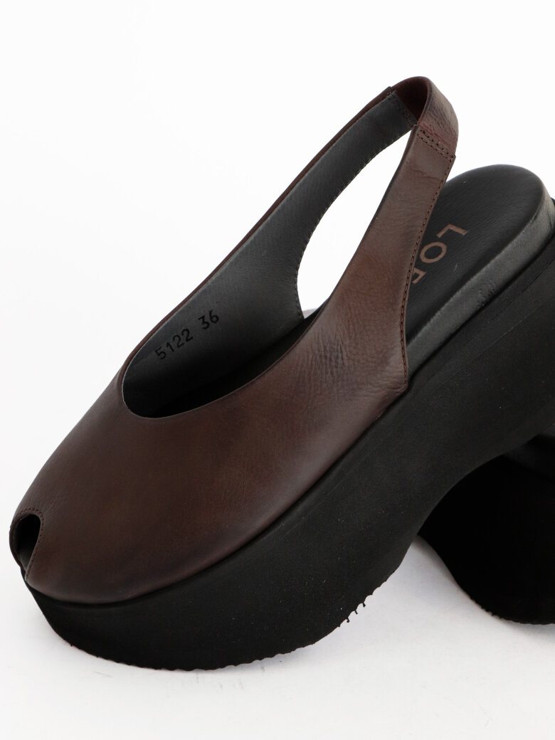 Lofina - Sandal med åben tå og elastik