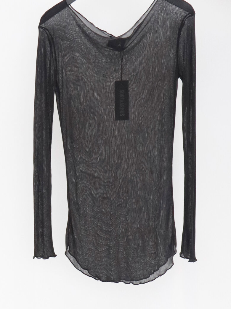 Sort Aarhus - Underlayer bluse i lyocell rib
