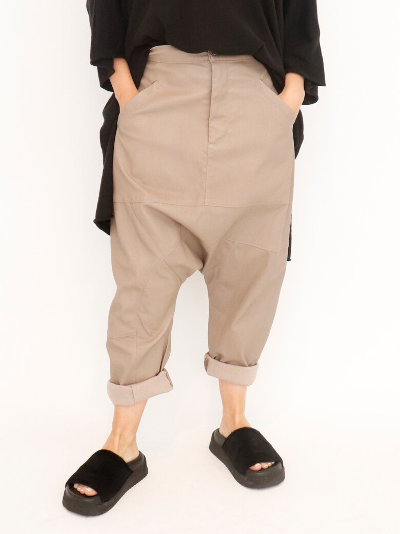 Sort Aarhus - Baggy leather trousers
