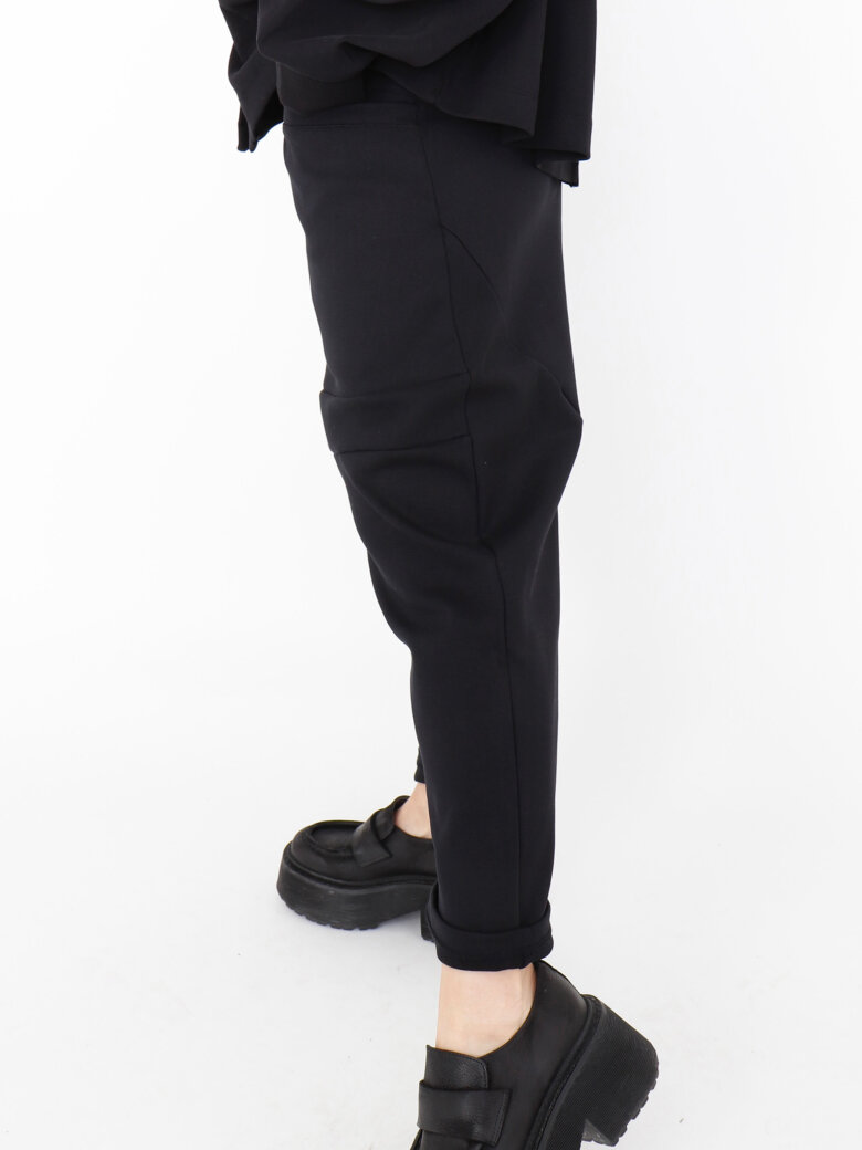 Sort Aarhus - 3/4-length baggy pants