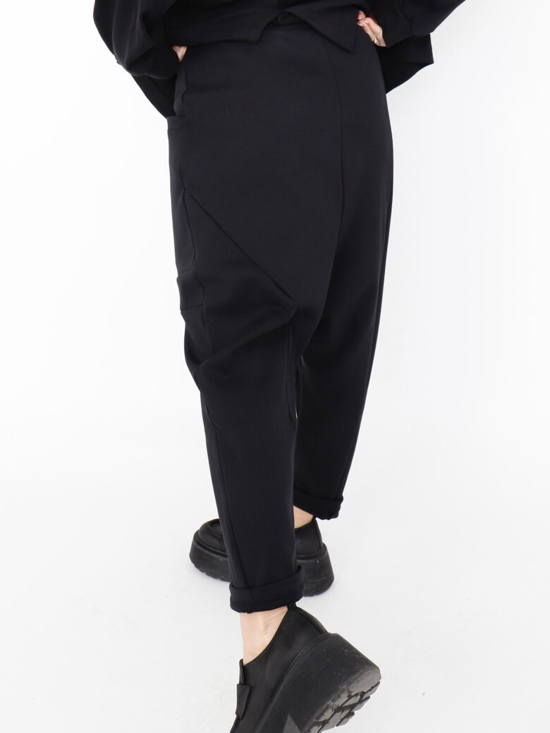 Sort Aarhus - 3/4-length baggy pants