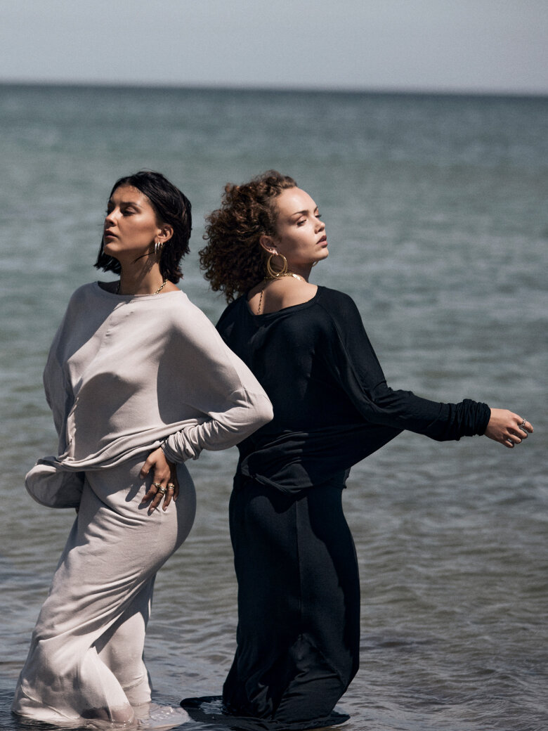 Sort Aarhus - Loose fitted blouse