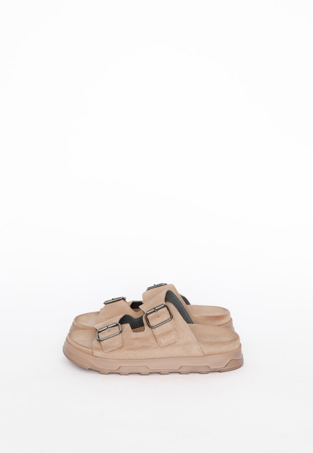 Lofina - Sandal with footbed sole and buckles
