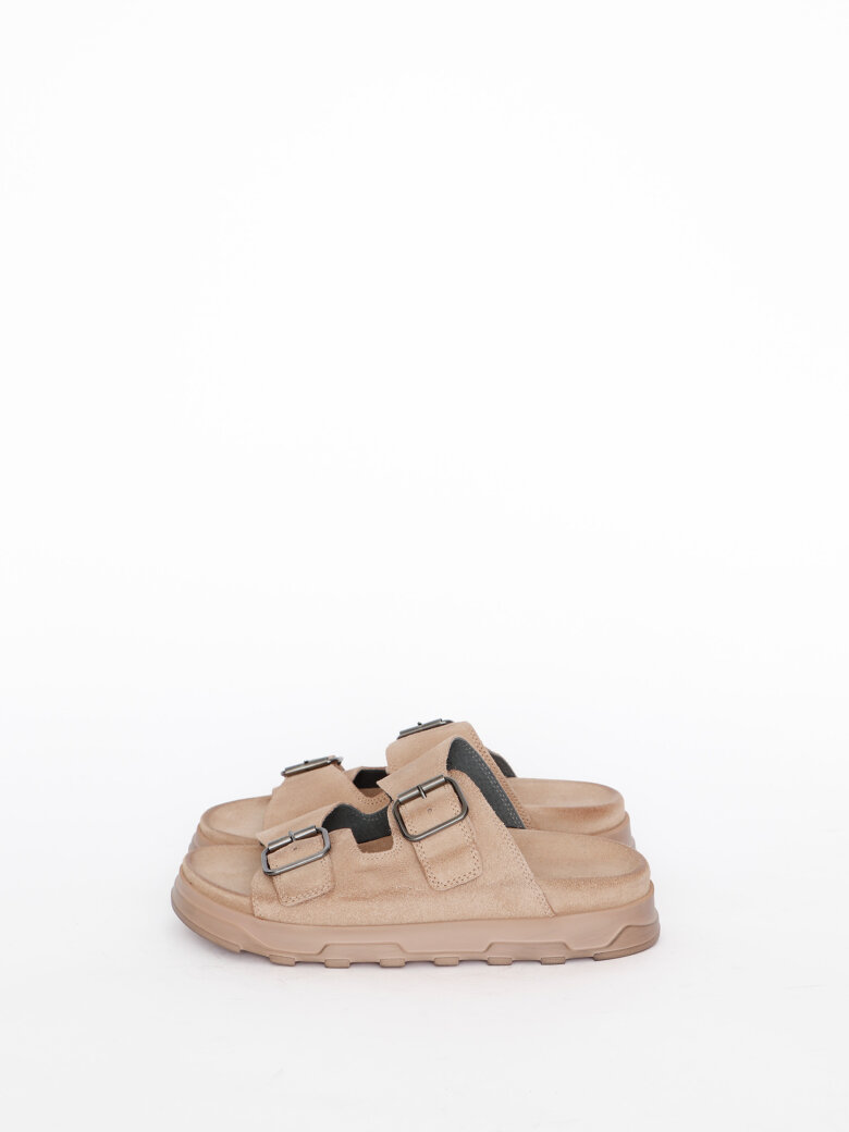 Lofina - Sandal with footbed sole and buckles