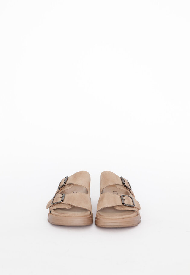 Lofina - Sandal with footbed sole and buckles