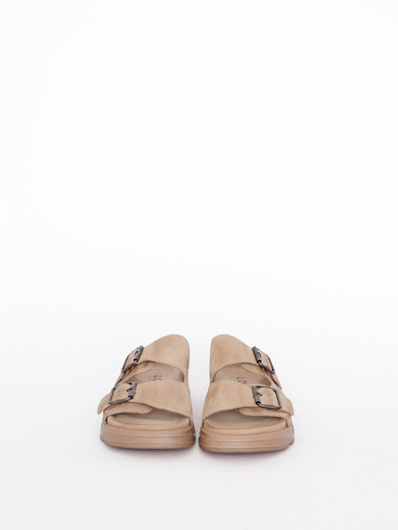 Lofina - Sandal with footbed sole and buckles