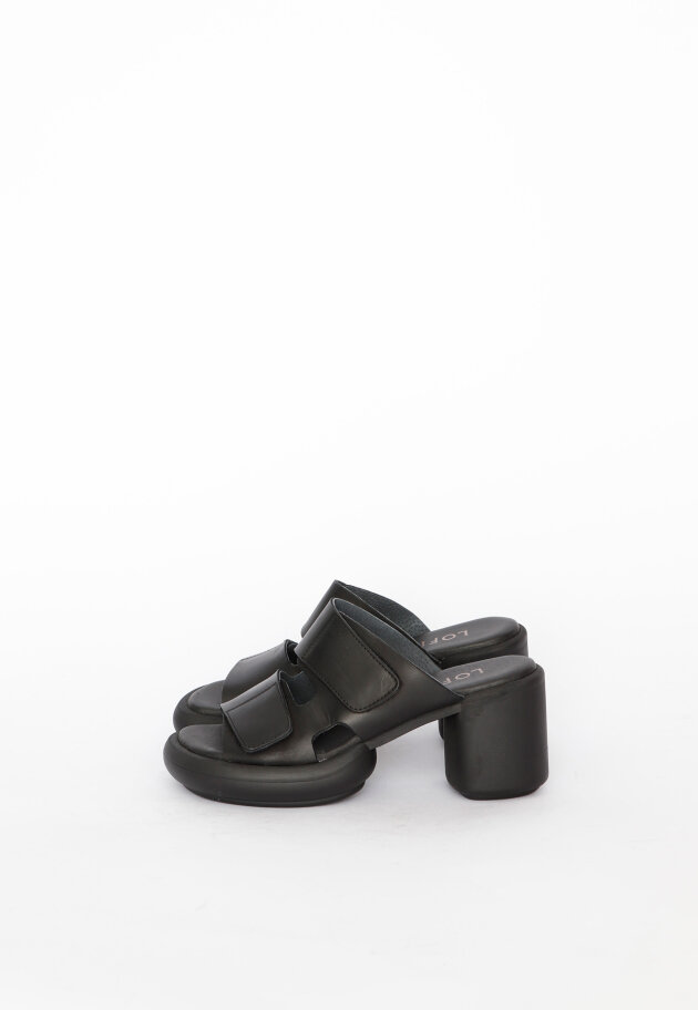 Lofina - Sandal with high heel and velcro closure