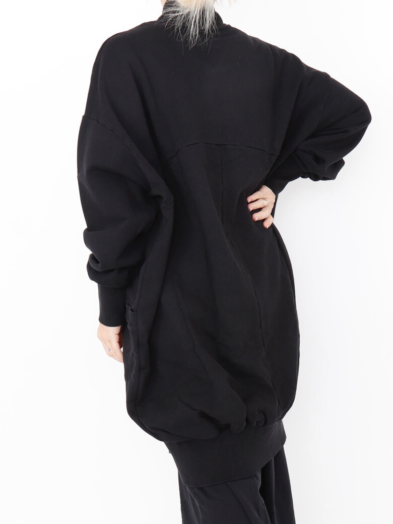 Sort Aarhus - Long cardigan with zipper