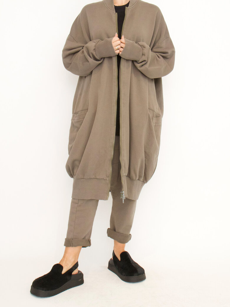 Sort Aarhus - Long cardigan with zipper