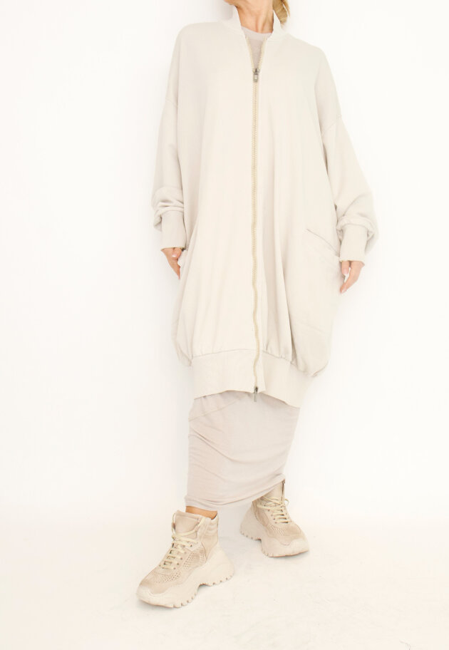 Sort Aarhus - Long cardigan with zipper