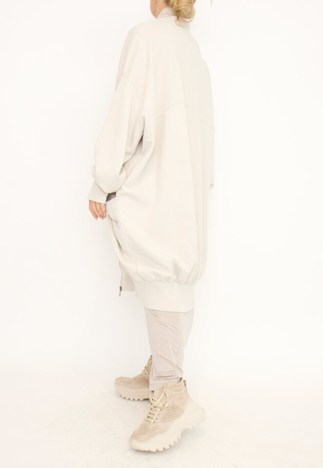 Sort Aarhus - Long cardigan with zipper