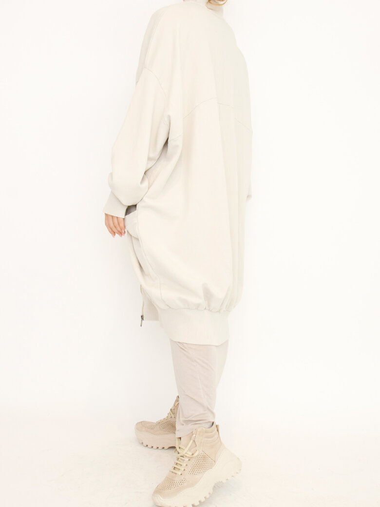 Sort Aarhus - Long cardigan with zipper