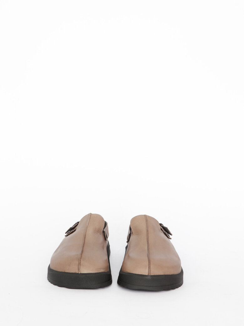 Sort Aarhus - Clog with heel strap and buckle