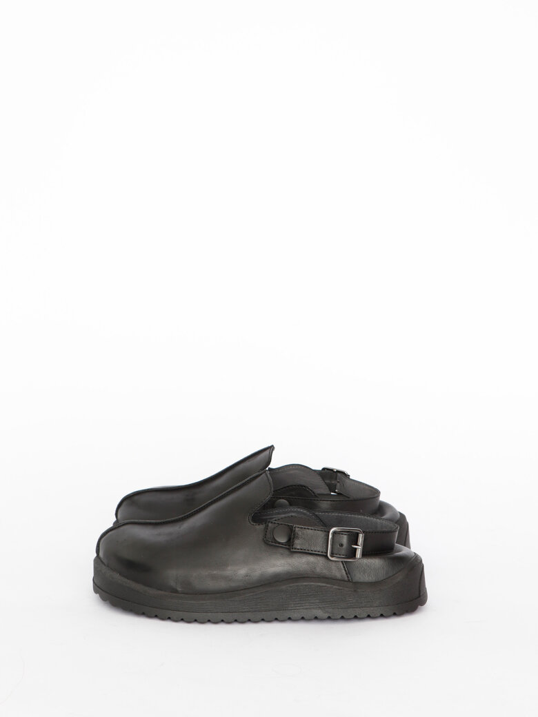 Sort Aarhus - Clog with heel strap and buckle