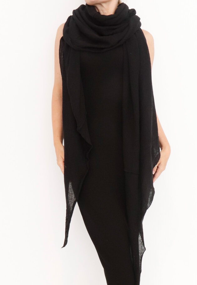 Sort Aarhus - Multifunctional scarf in cotton/linen