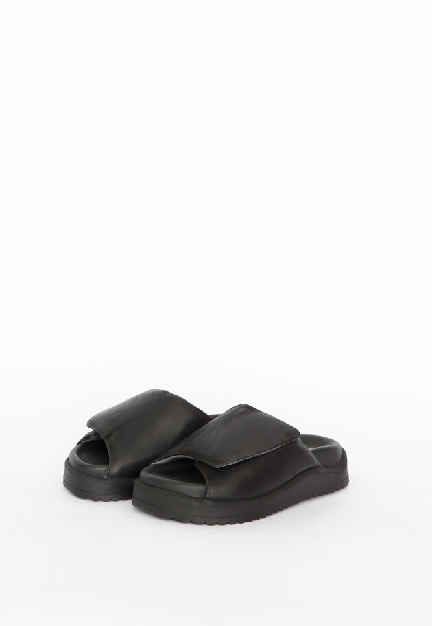 Sort Aarhus - Sandal with Velcro closure