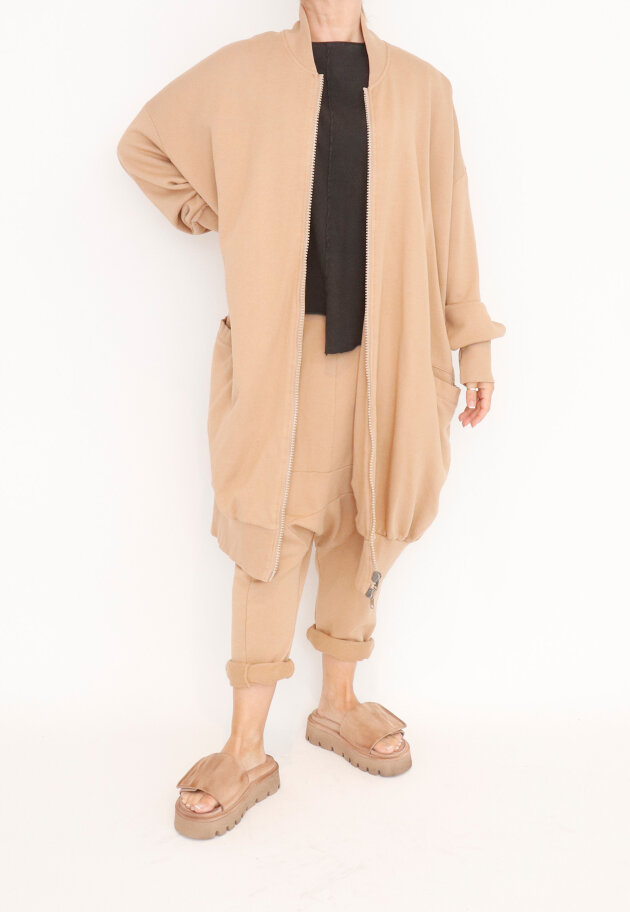 Sort Aarhus - Long cardigan with zipper