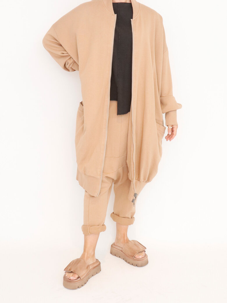 Sort Aarhus - Long cardigan with zipper