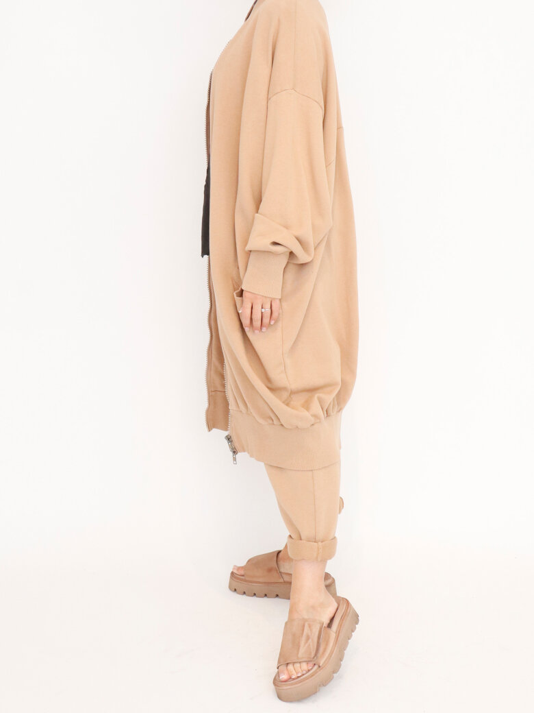 Sort Aarhus - Long cardigan with zipper