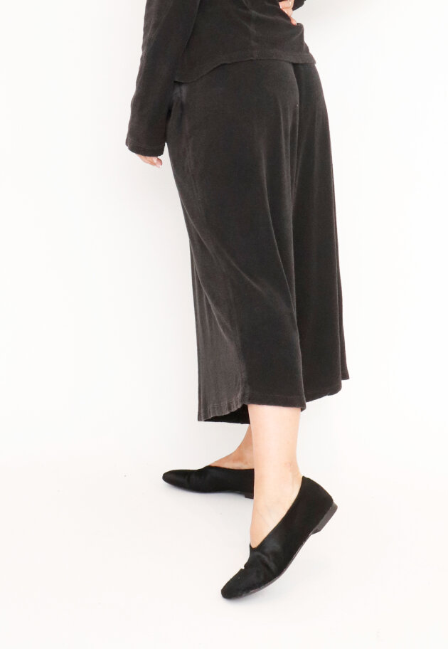 Sort Aarhus - 3/4-length wide pants