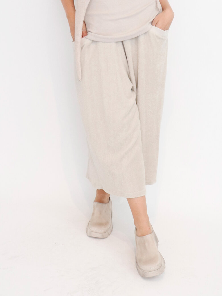 Sort Aarhus - 3/4-length wide pants