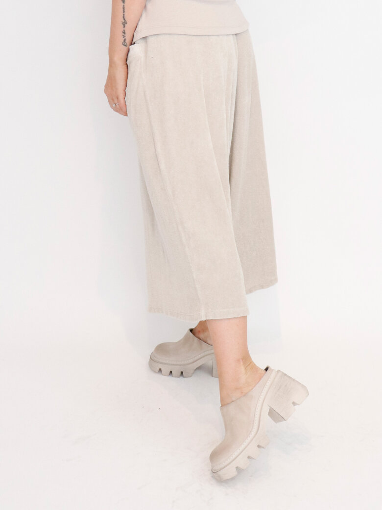 Sort Aarhus - 3/4-length wide pants