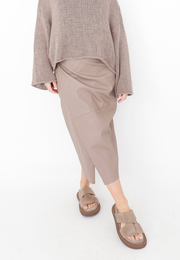 Sort Aarhus - Leather skirt