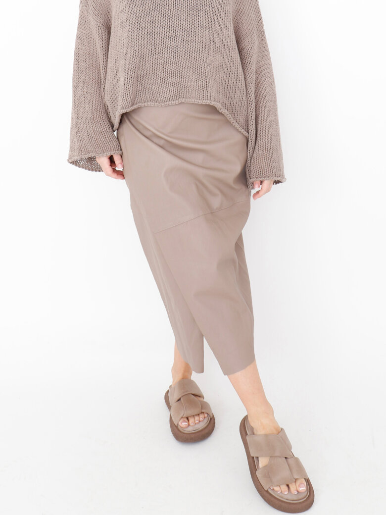 Sort Aarhus - Leather skirt